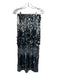 Mare x Anthropolgie Size XS Silver & Black Polyester Sequin Mesh Maxi Skirt Silver & Black / XS