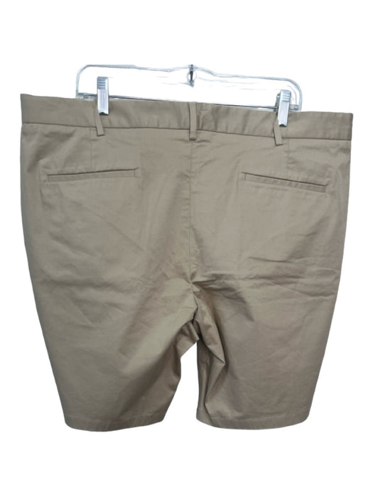 Spoke Size 40 Khaki Cotton Solid Zip Fly Men's Shorts 40