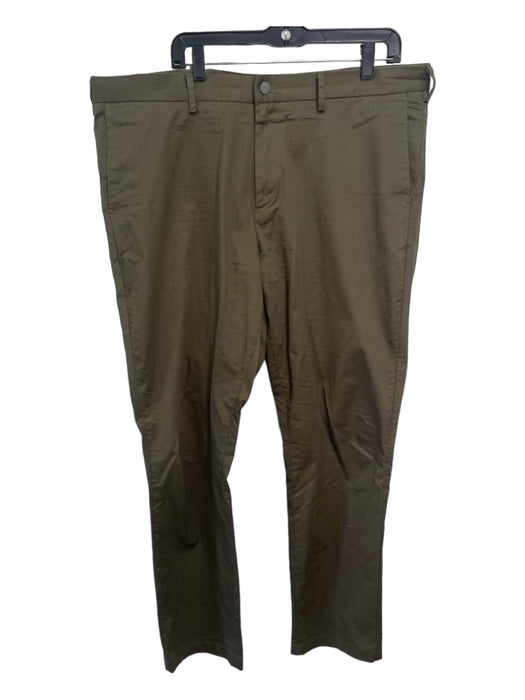 Spoke Size 40 Green Cotton Blend Solid Zip Fly Men's Pants 40