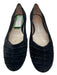 Ferragamo Shoe Size est 38 Black Suede Textured Detail Slip On Round Toe Flats Black / est 38