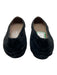 Ferragamo Shoe Size est 38 Black Suede Textured Detail Slip On Round Toe Flats Black / est 38