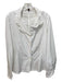 Hovman Size 10 White Polyester Button Up Long Sleeve Darted Top White / 10