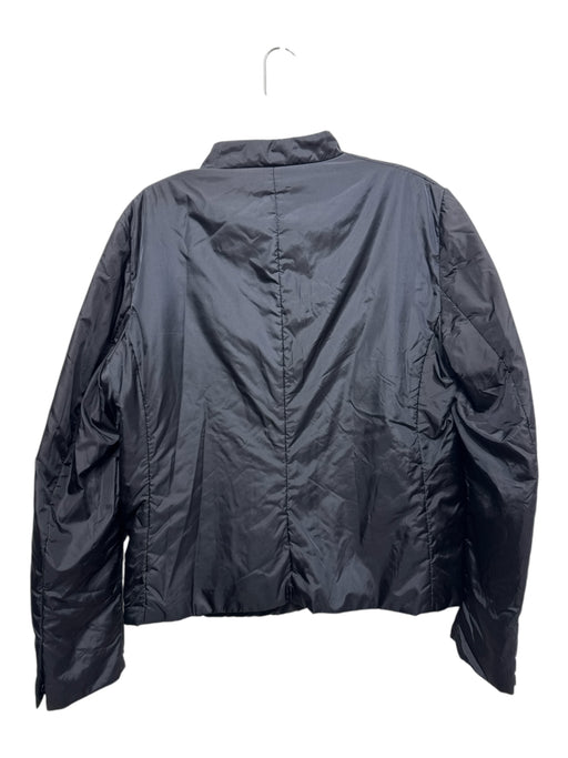 Aspesi Size XL Black Polyamide Nylon Snap Button Inner Pocket Puffer Jacket Black / XL