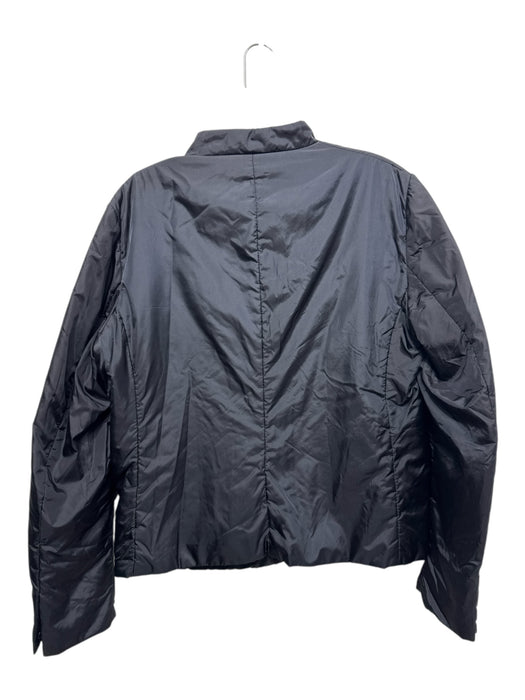 Aspesi Size XL Black Polyamide Nylon Snap Button Inner Pocket Puffer Jacket Black / XL