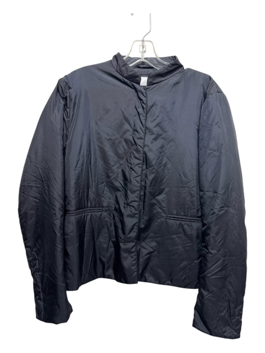 Aspesi Size XL Black Polyamide Nylon Snap Button Inner Pocket Puffer Jacket Black / XL