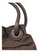 Dorothee Schumacher Brown Nylon Zip Close Gathered Detail Top Handle Bag Brown / Medium
