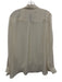 L'agence Size L Cream White Silk Drape Flounce Long Sleeve Top Cream White / L