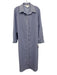 Pomander Place Size M Blue & White Polyester Blend Stripe Button Down Maxi Dress Blue & White / M