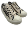 Jimmy Choo Shoe Size 38.5 Beige & Black Canvas & Leather Lace Up Sneakers Beige & Black / 38.5