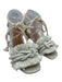 Tory Burch Shoe Size 8.5 White Leather & Textile Rope Detail Knot Fringe Sandals White / 8.5