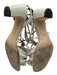 Tory Burch Shoe Size 8.5 White Leather & Textile Rope Detail Knot Fringe Sandals White / 8.5