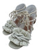 Tory Burch Shoe Size 8.5 White Leather & Textile Rope Detail Knot Fringe Sandals White / 8.5