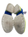 Stuart Weitzman Shoe Size 8.5 Blue, White & Neon Yellow Suede Upper Sneakers Blue, White & Neon Yellow / 8.5