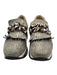 Softwaves Shoe Size 37 Khaki Leather Platform Slip On Perforated Shimmer Loafers Khaki / 37