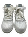 Christian Dior Shoe Size 41 White & Grey Leather High Top Sneakers White & Grey / 41