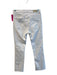 AG Size 26 White Cotton Blend 5 Pocket Zip Pocket Mid Rise Fray Hem Jeans White / 26