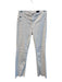 AG Size 26 White Cotton Blend 5 Pocket Zip Pocket Mid Rise Fray Hem Jeans White / 26