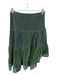 Eva Frajco Size 6 Blue & Green Polyester Blend Metallic Striped Skirt Blue & Green / 6