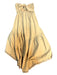 Maeve Size XS Mustard Cotton Strapless Layered Back Tie Maxi Dress Mustard / XS