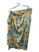 Never Fully Dressed Size 4 Blue & Yellow Polyester Abstract Floral Skirt Set Blue & Yellow / 4