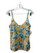 Never Fully Dressed Size 4 Blue & Yellow Polyester Abstract Floral Skirt Set Blue & Yellow / 4