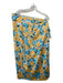 Never Fully Dressed Size 4 Blue & Yellow Polyester Abstract Floral Skirt Set Blue & Yellow / 4