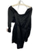Simkhai Size 8 Black Polyester Long Sleeve Pleated Satin Off Shoulder Dress Black / 8