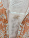Borgo De Nor Size 6 Orange & White Cotton Long Sleeve Floral Lace Tie Back Dress Orange & White / 6