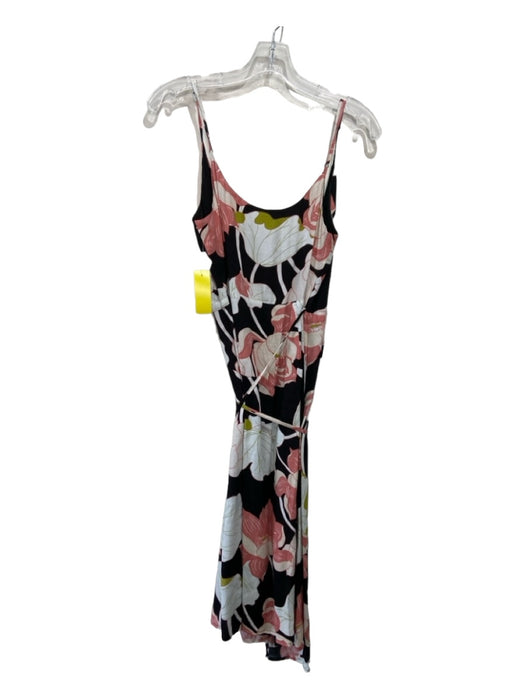 Cupcakes & Cashmere Size S black pink & white Viscose Blend Floral Wrap Dress black pink & white / S