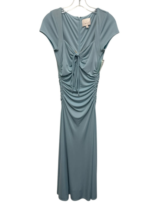 5a7 Cinq a Sept Size 0 Light Blue Polyester & Spandex Cap Sleeve Cutout Dress Light Blue / 0