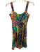 Nicholas Size 0 Pink, Green, Multi Silk Sleeveless Abstract Print Mini Dress Pink, Green, Multi / 0