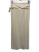 Free People Size XS Cream Polyester Short Puff Sleeve Textured Midi Skirt Set Cream / XS