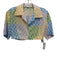 Sandro Size 34 Blue, Purple, Multi Linen & Viscose Short Sleeve Short Set Blue, Purple, Multi / 34
