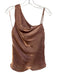 Free People Size XS Pink & Rose Gold Polyester One Shoulder Metallic Top Pink & Rose Gold / XS