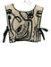 Alexis Size XS Cream & Black Cotton & Elastane Sleeveless Side Ties Top Cream & Black / XS