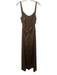 Hansen & Gretel Size S Brown Polyester Cut Outs Sleeveless Maxi Dress Brown / S