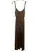 Hansen & Gretel Size S Brown Polyester Cut Outs Sleeveless Maxi Dress Brown / S