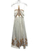 Significant Other Size 2 White, Brown, Yellow Cotton Embroidered Cut Out Dress White, Brown, Yellow / 2