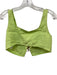Cult Gaia Size 0 Lime Green Linen Floral Application GHW Sleeveless Short Set Lime Green / 0