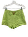 Cult Gaia Size 0 Lime Green Linen Floral Application GHW Sleeveless Short Set Lime Green / 0