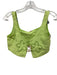 Cult Gaia Size 0 Lime Green Linen Floral Application GHW Sleeveless Short Set Lime Green / 0