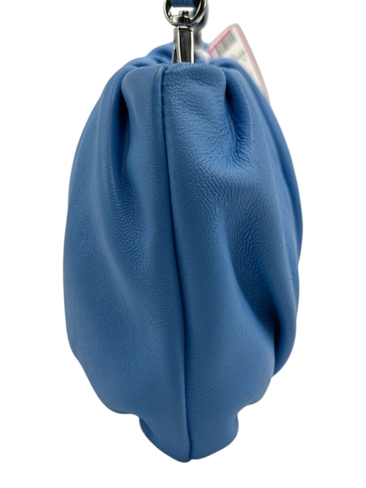 Staud Blue Leather Rouched shoulder bag Bag Blue / XS