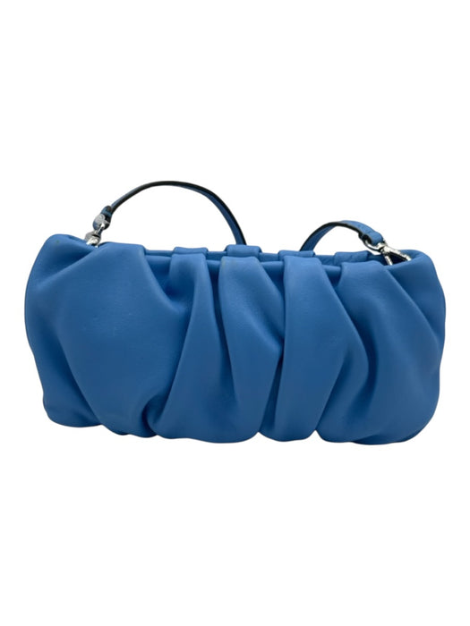 Staud Blue Leather Rouched shoulder bag Bag Blue / XS