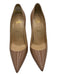 Christian Louboutin Shoe Size 40.5 Beige Leather Pointed Toe Patent Pumps Beige / 40.5