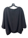 Trina Turk Size S Black Polyester Round Neck Ruched hemline Drop Sleeve Top Black / S