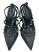 Valentino Shoe Size 35.5 Black Leather Rockstud Pointed Toe Midi Pumps Black / 35.5
