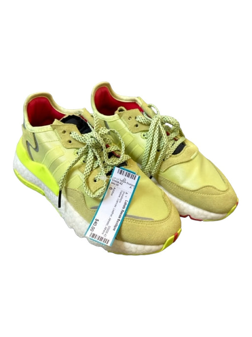 Adidas Shoe Size 6 Yellow Canvas Leather Athletic Sneakers Yellow / 6