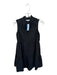 Olivaceous Size S Black Cotton Blend Tiered Ruffle Collar Sleeveless Dress Black / S