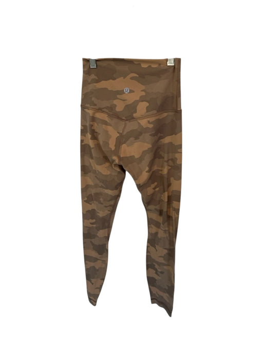 Lululemon Size 2 Tan & brown Nylon Blend Camo Athletic Leggings Tan & brown / 2