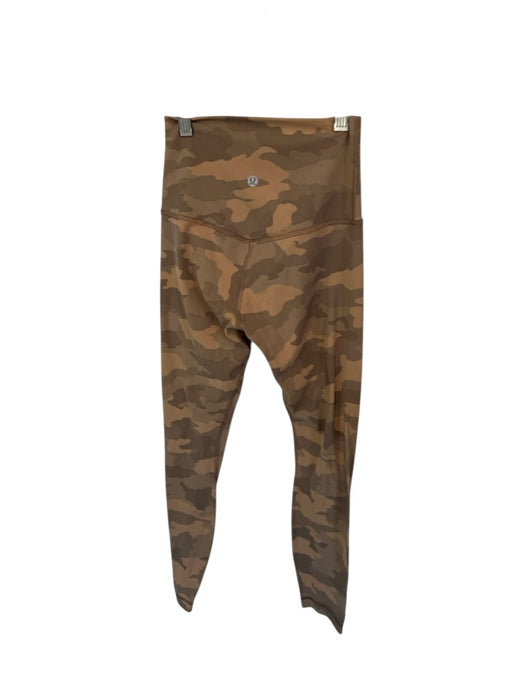 Lululemon Size 2 Tan & brown Nylon Blend Camo Athletic Leggings Tan & brown / 2
